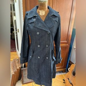 Talbots jean trench coat